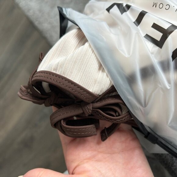 ๐ 2 for $15 ๐ New SHEIN Beige and Brown One-Piece Swimsuit - Picture 7 of 8